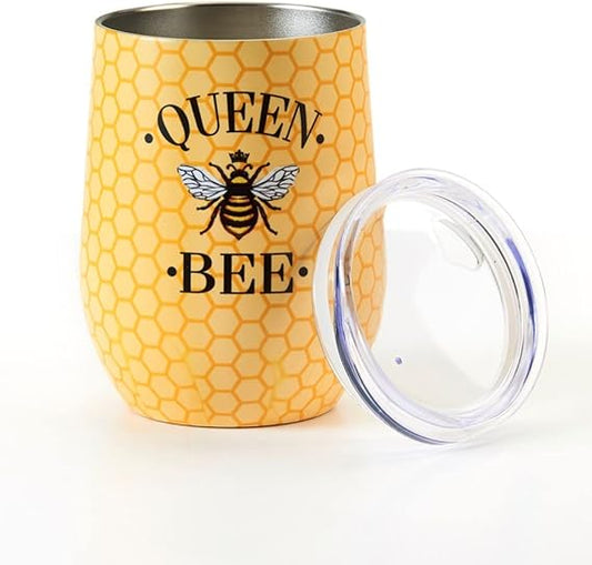 Queen Bee Wine Tumbler