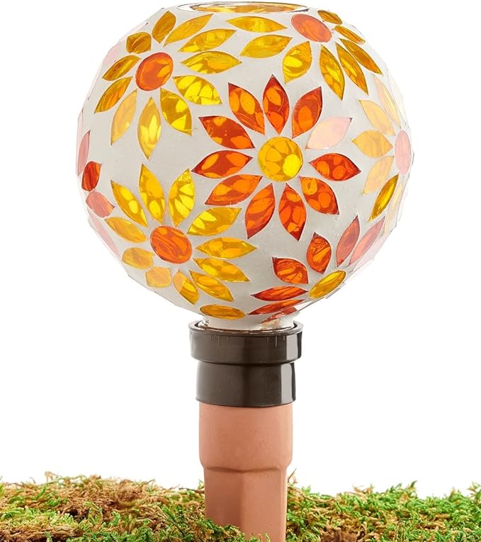 Mosaic Glass Watering Globe
