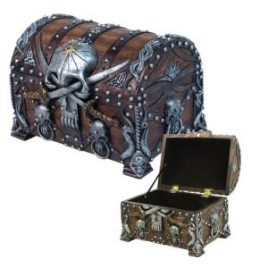 Pirate's Treasure Chest Trinket Mini Jewelry Box