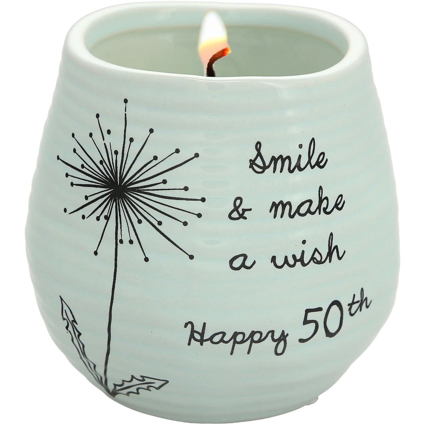 Happy 50th - 8 oz - 100% Soy Wax Candle Scent: Serenity