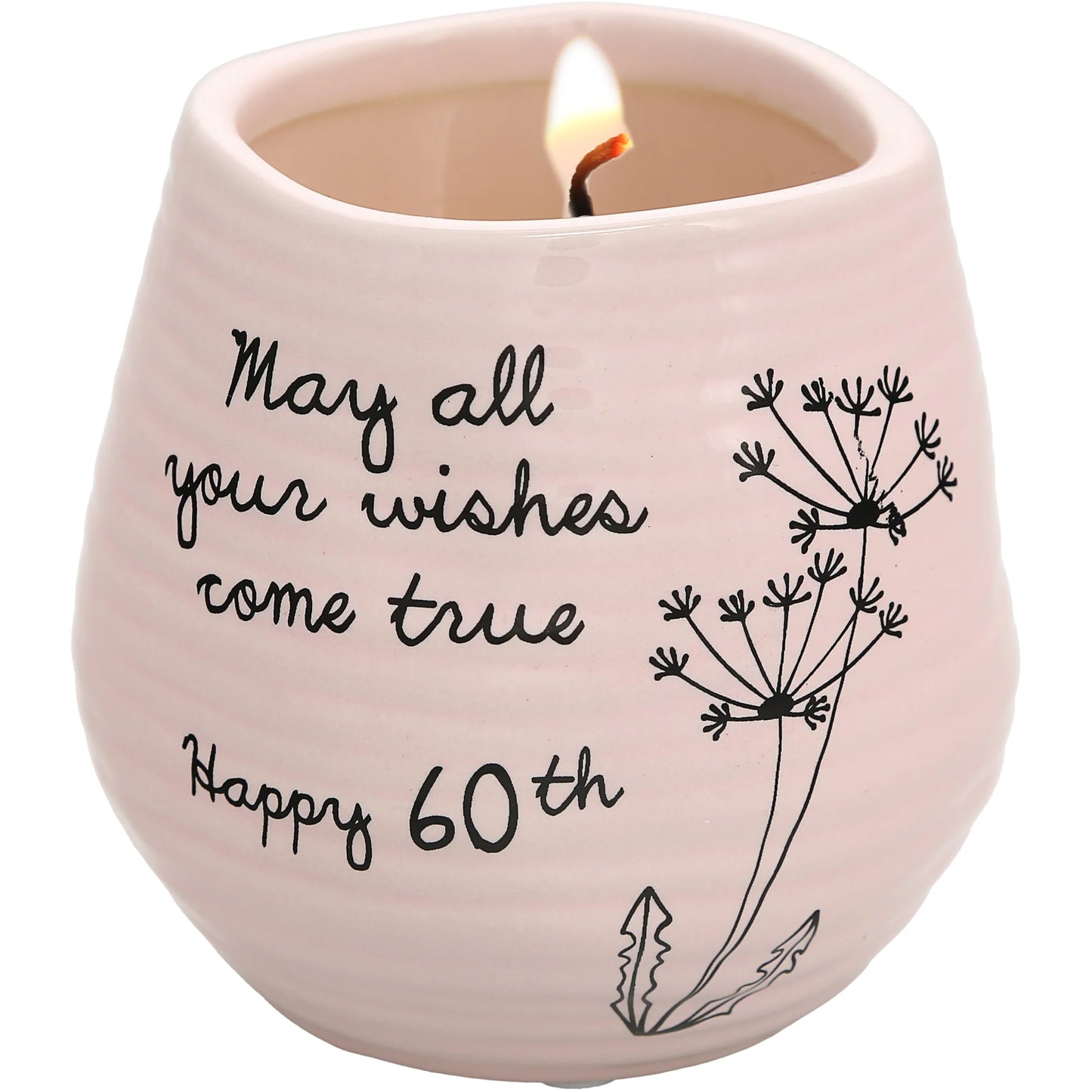 Happy 60th 8 oz - 100% Soy Wax Candle Scent: Serenity