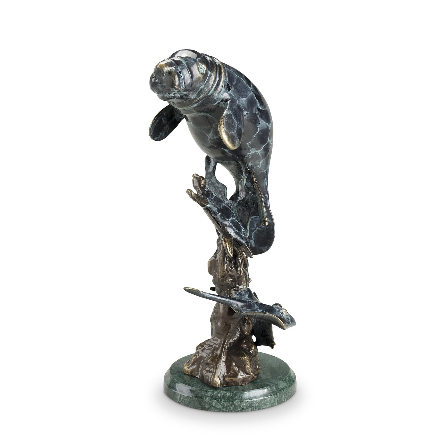 Cast Aluminum Manatee And Friends