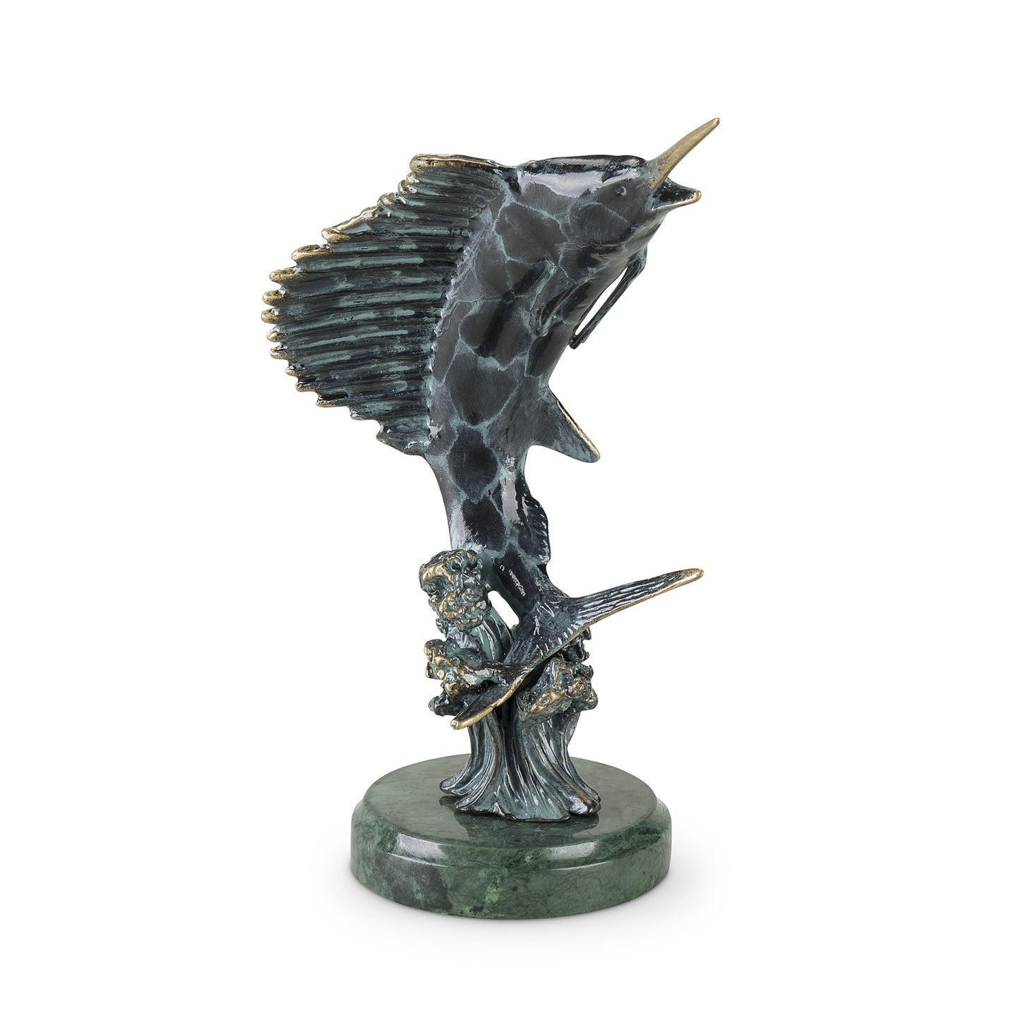 Cast Aluminum Feeding Frenzy Sailfish - Silas