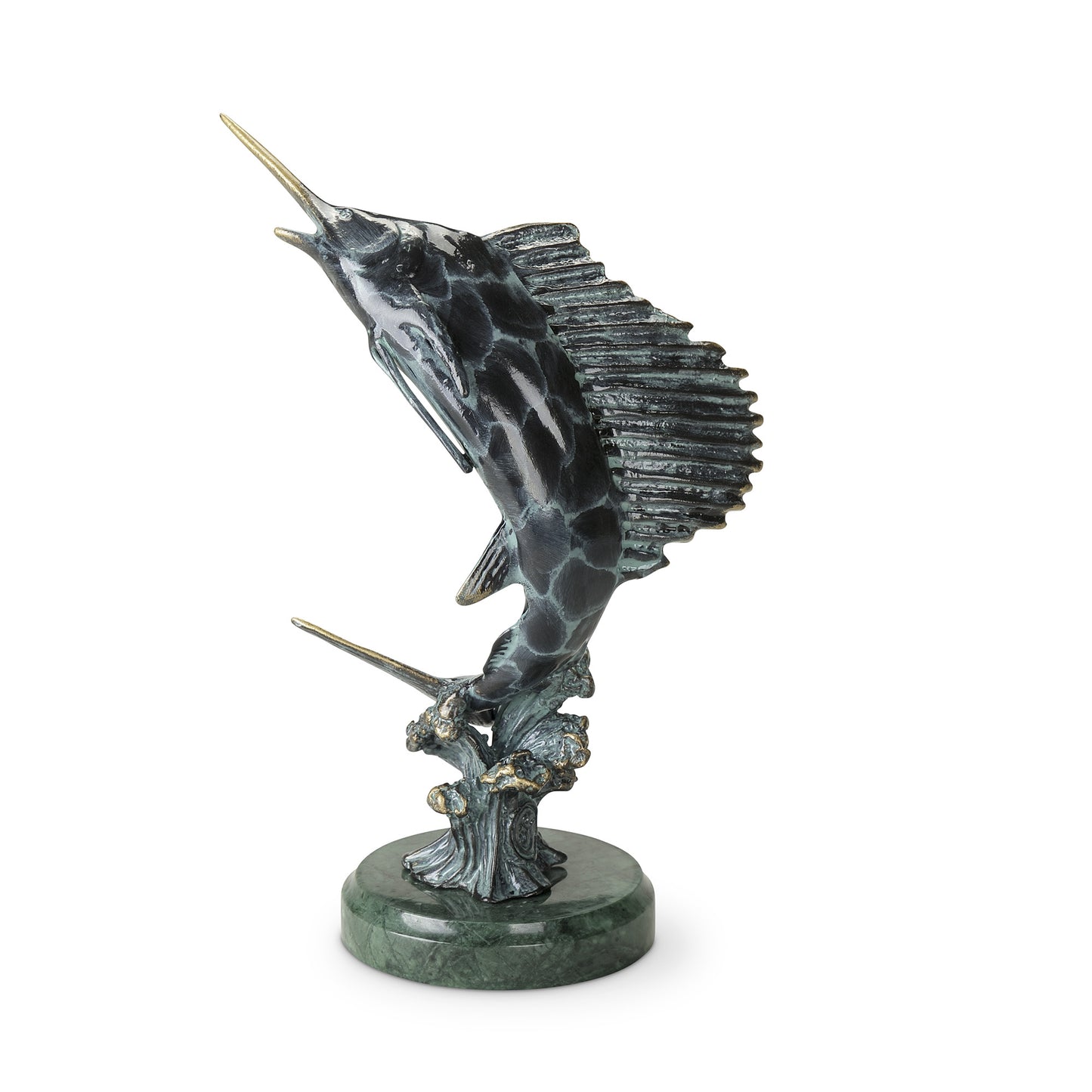 Cast Aluminum Feeding Frenzy Sailfish - Silas