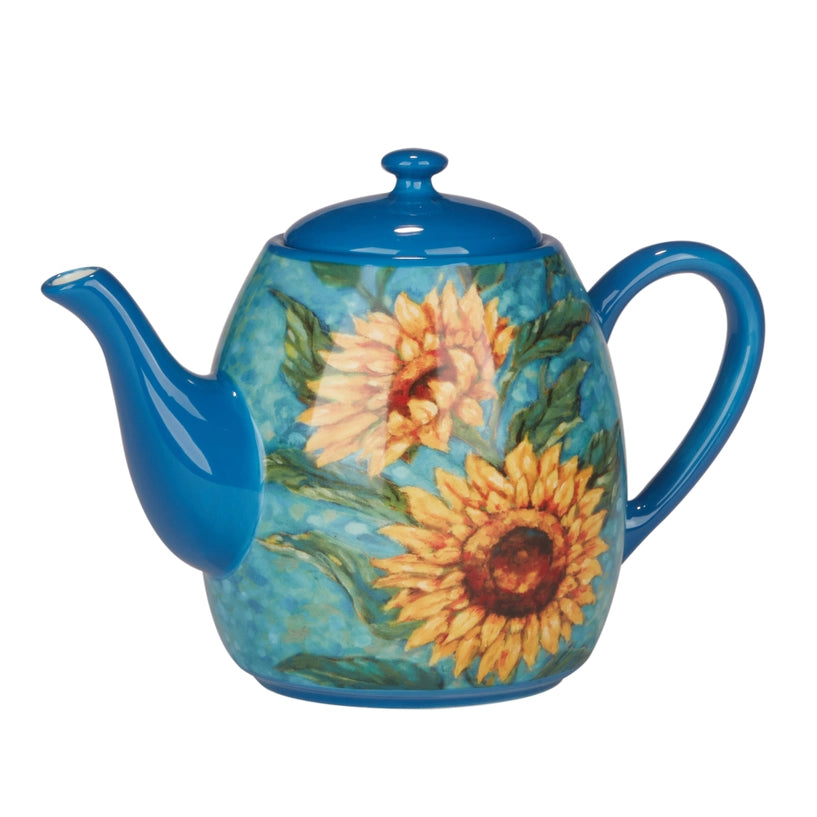 Golden Sunflowers Teapot