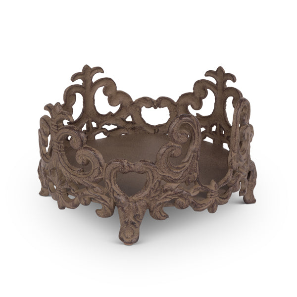 Brown Metal Salad Plate Holder