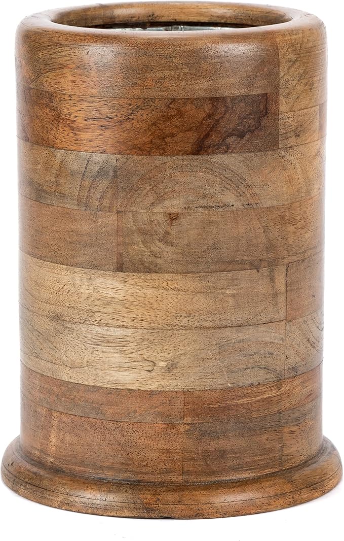 Heritage Collection Wood And Metal Inlay Wine Chiller