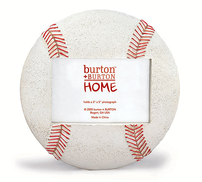 Baseball Shaped Picture Frame