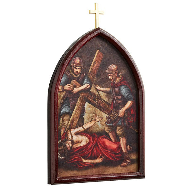 Stations Of The Cross Wood Plaque