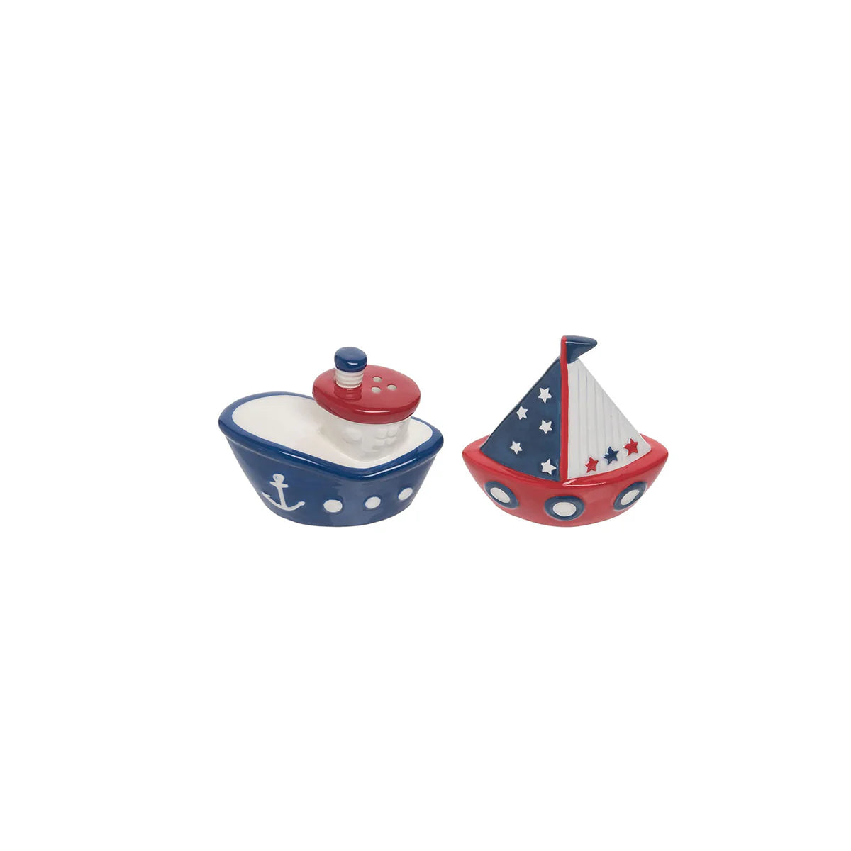 Ships Ahoy Salt & Pepper Shakers, Set of 2