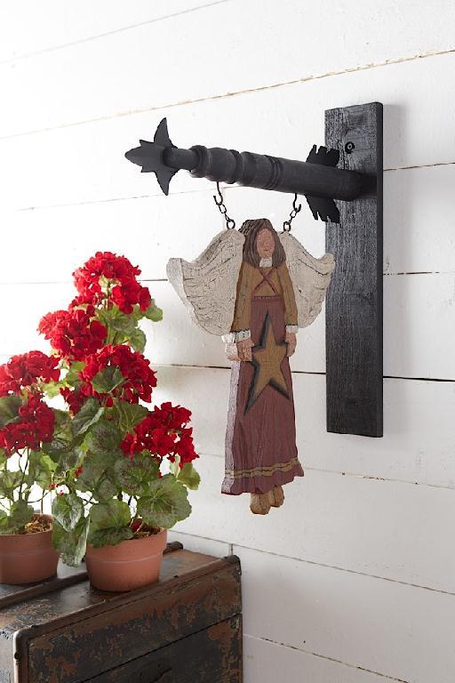 17.5 Inch Black Wood Arrow Holder