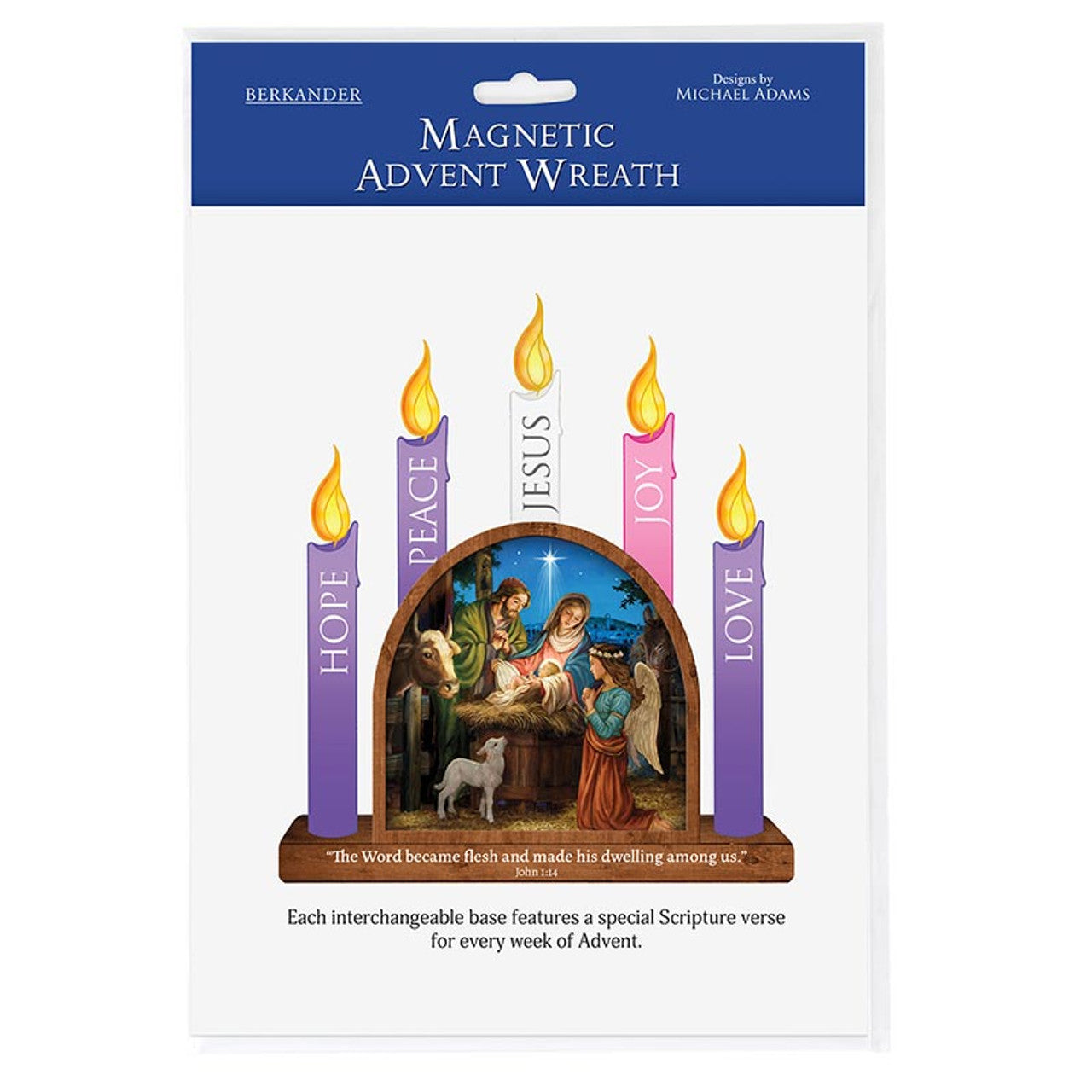 Magnetic Advent Wreath