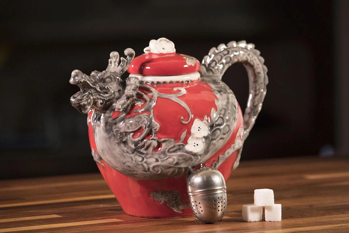 Clayworks Red Dragon Teapot