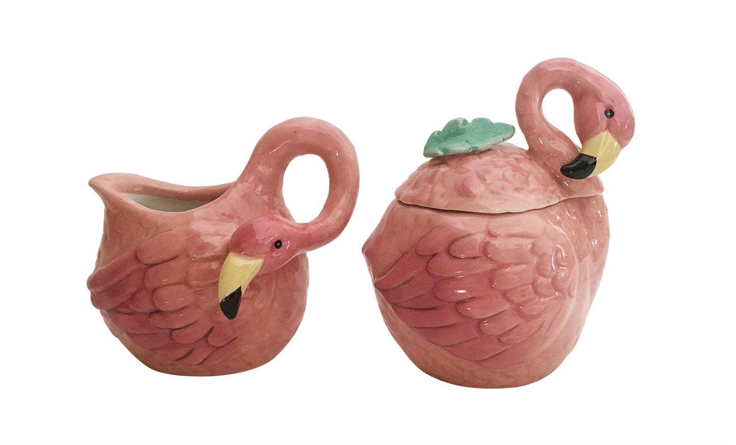 Summer Fun Flamingo Sugar & Creamer Set