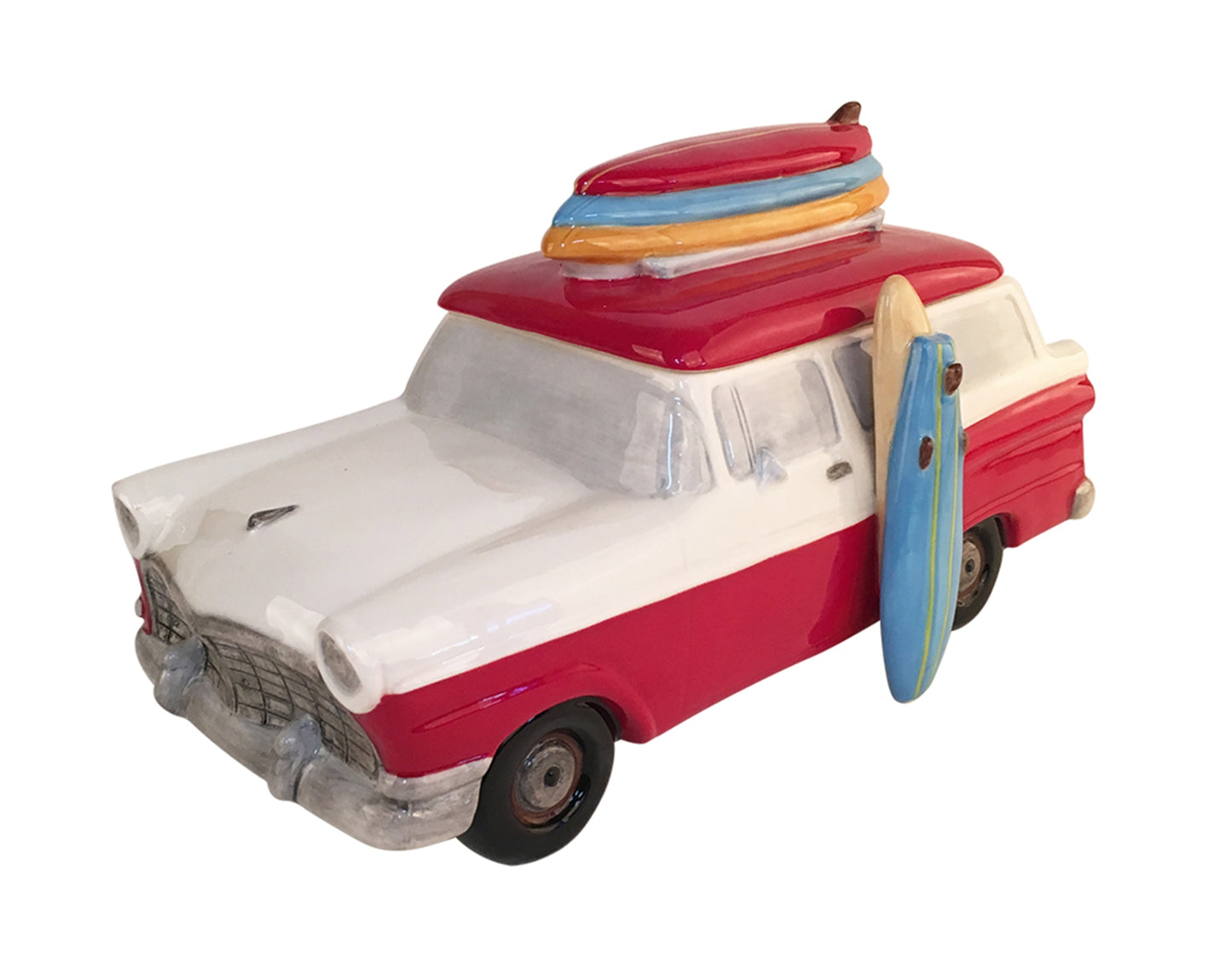 Red Surf Wagon Cookie Jar
