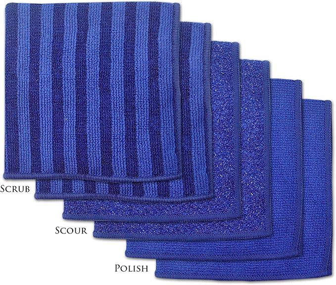 Microfiber Multi Purpose Cloths - Nautical Blue