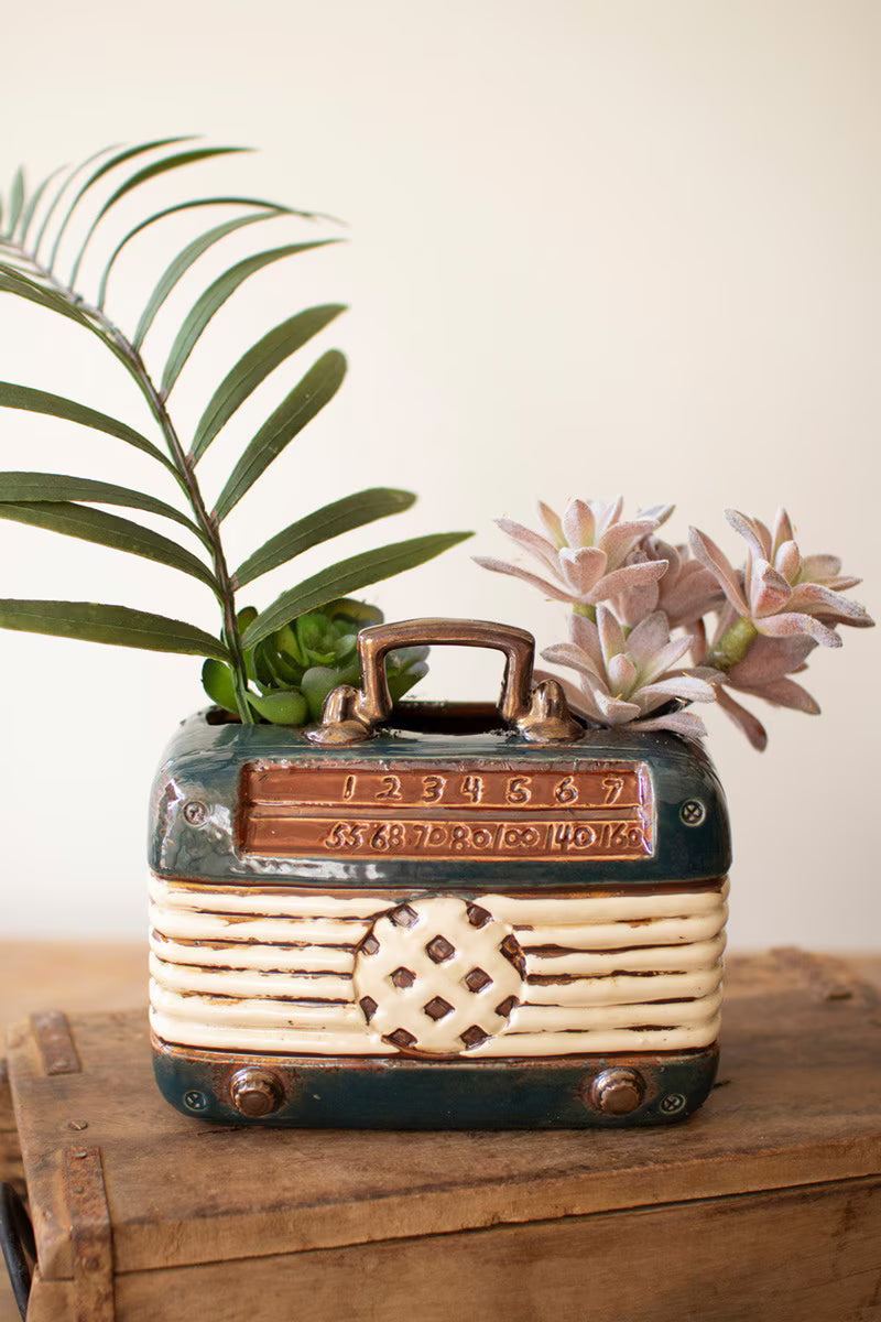 Ceramic Vintage Radio Vase