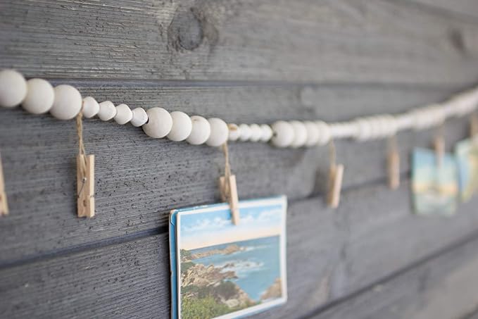 Wooden Garland With Clothes Pin