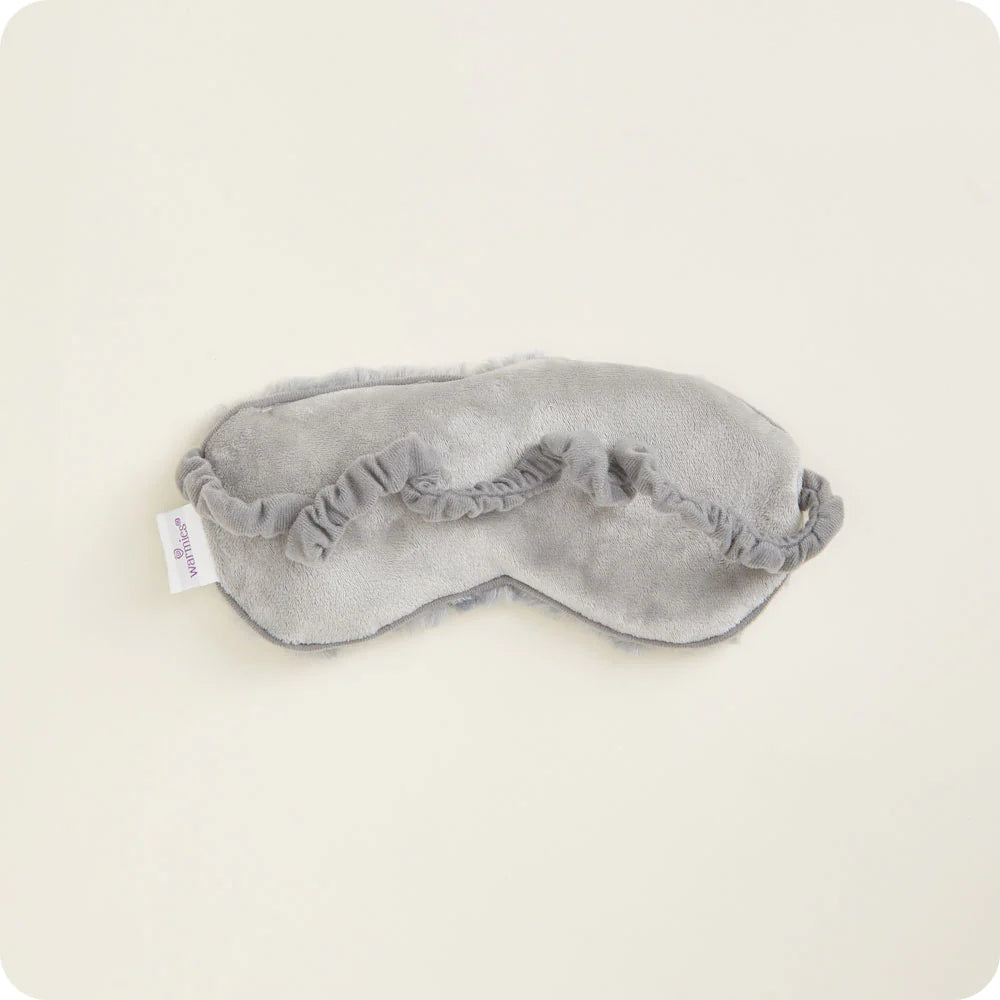 Curly Gray Warmies Eye Mask