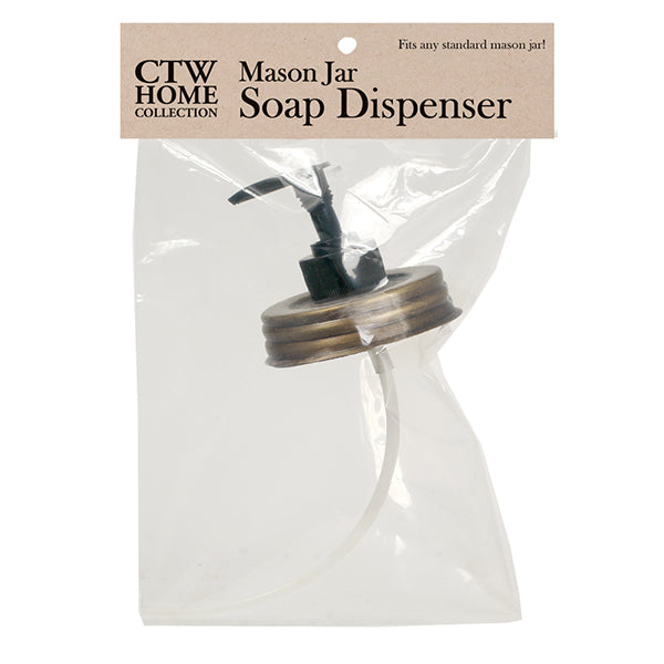Mason Jar Soap Dispenser Lid - Antique Brass