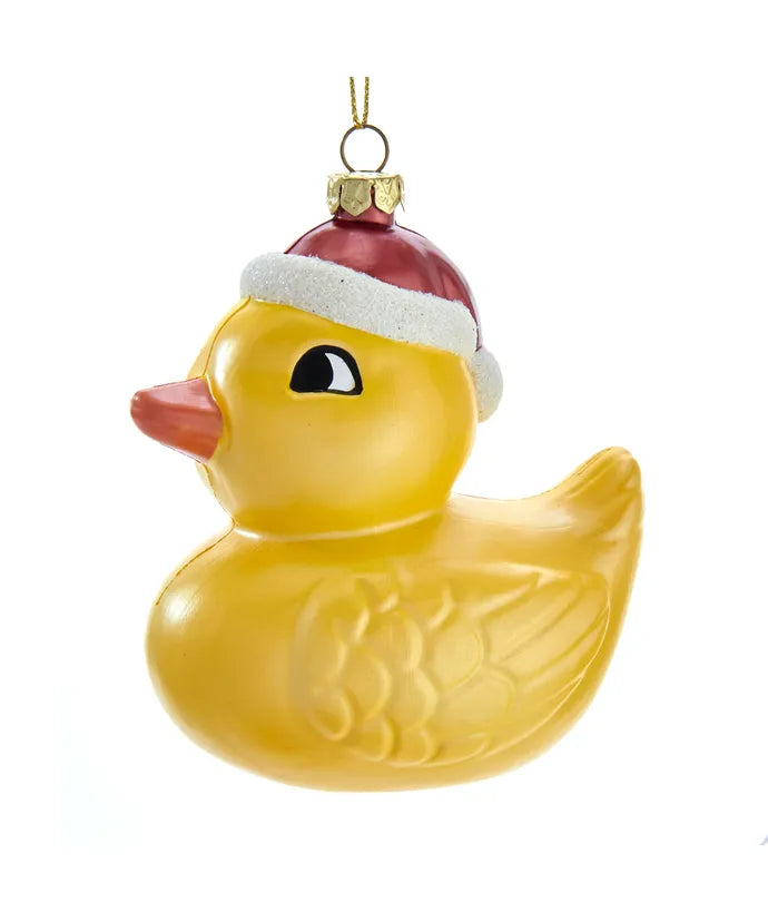 4.5"Yellow Plastic Duck Ornament