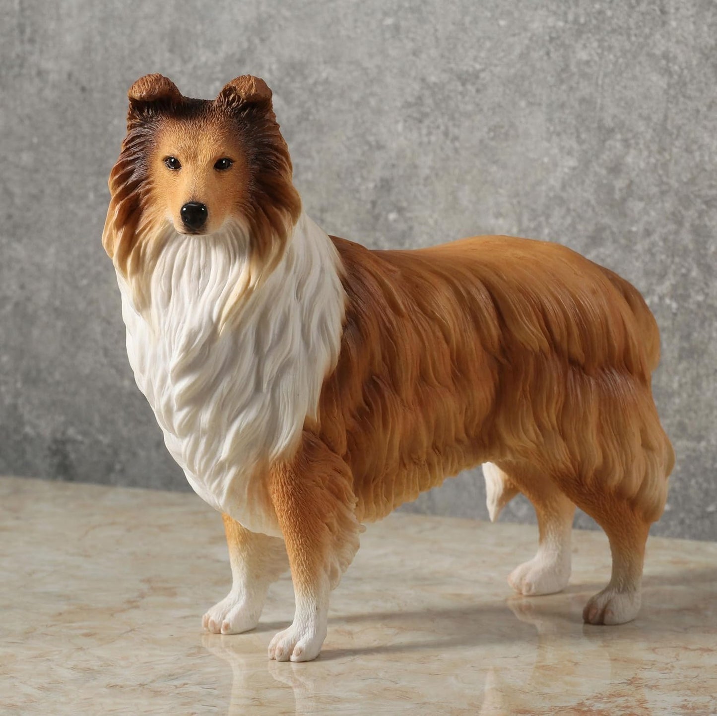 Rough Collie Dog Figurine