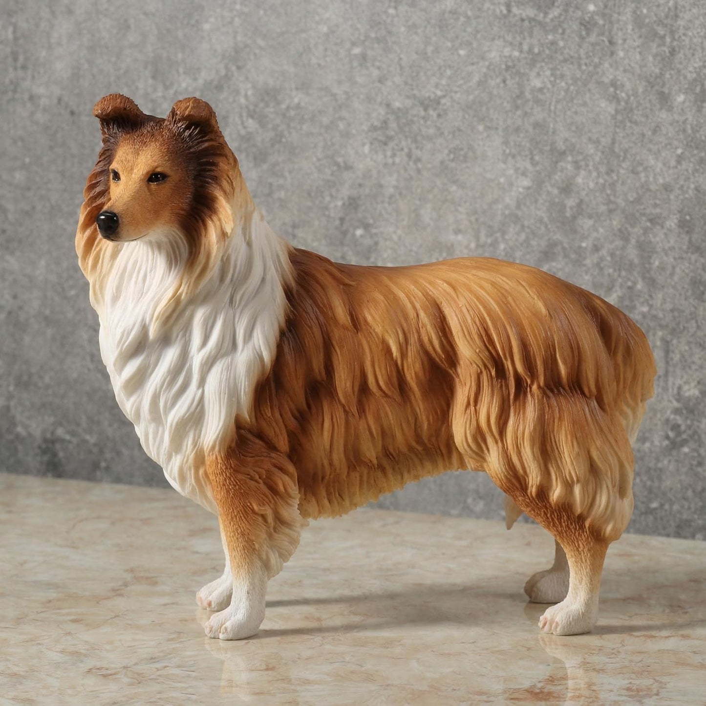 Rough Collie Dog Figurine