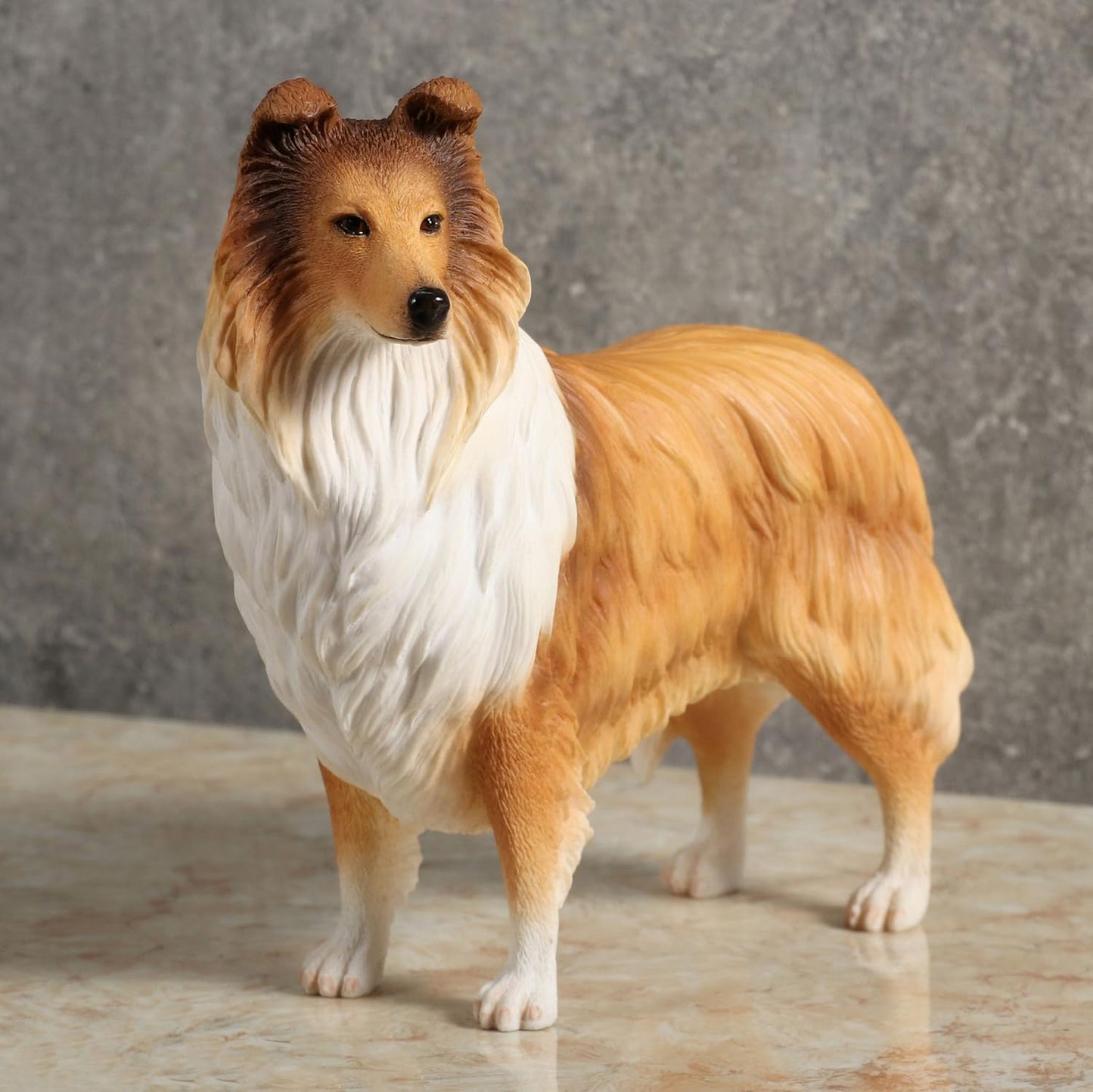 Rough Collie Dog Figurine