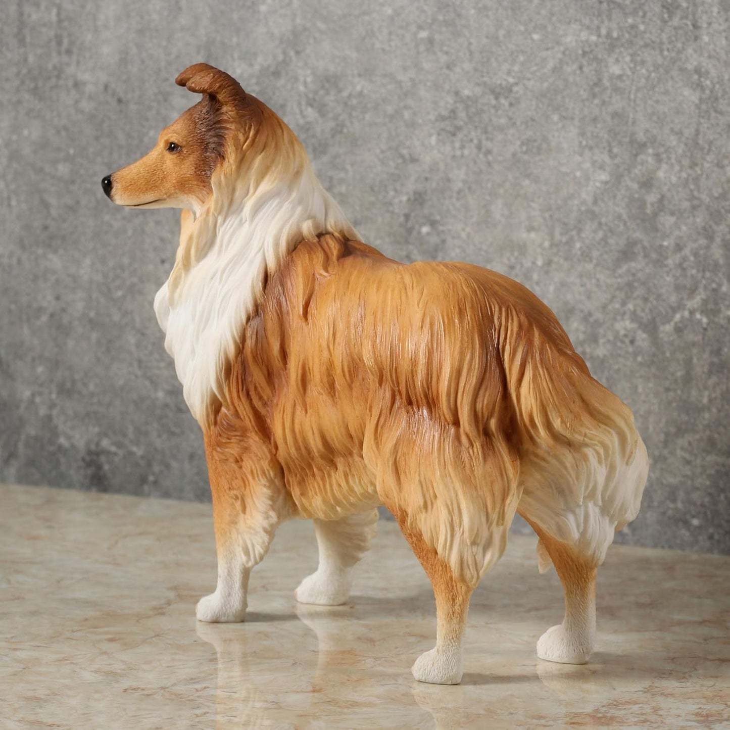 Rough Collie Dog Figurine