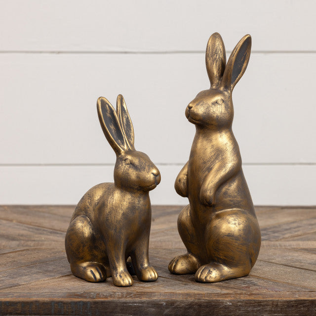 Gold Sitting Bunny