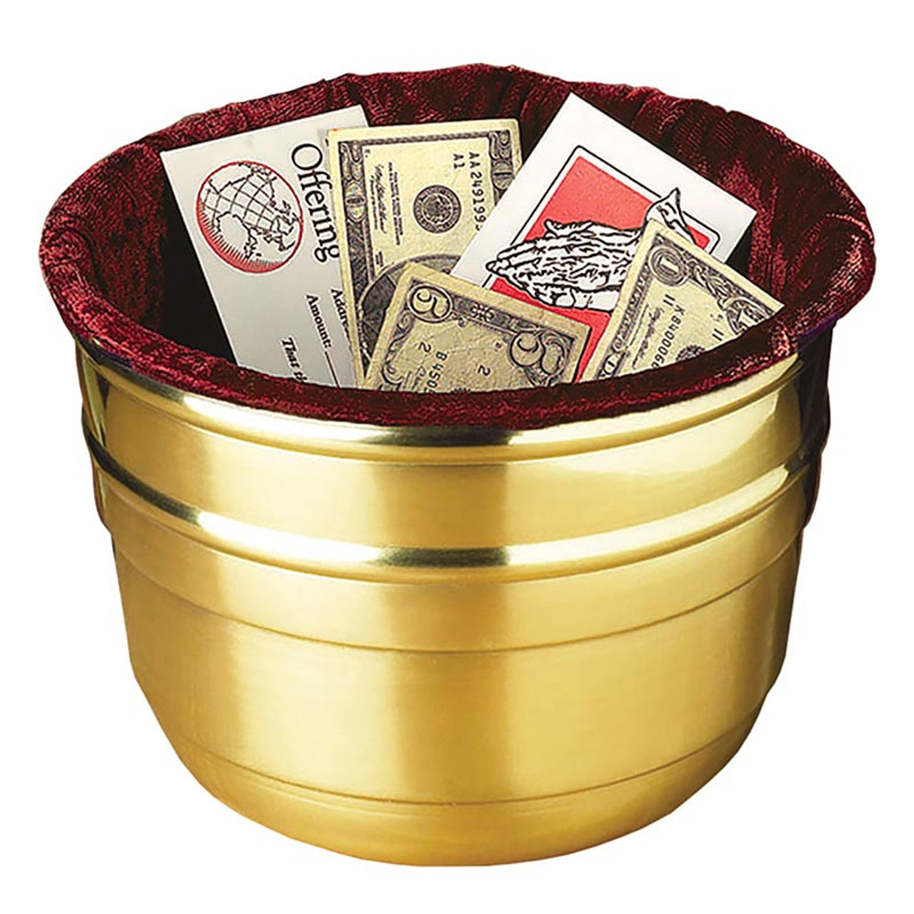 Large Offering Pot With Velvet Bag