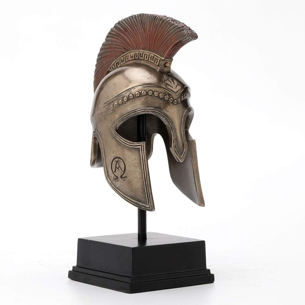 Greek Hoplite Helmet On Stand