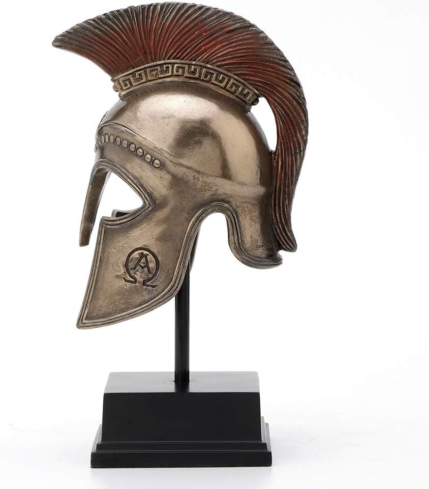 Greek Hoplite Helmet On Stand