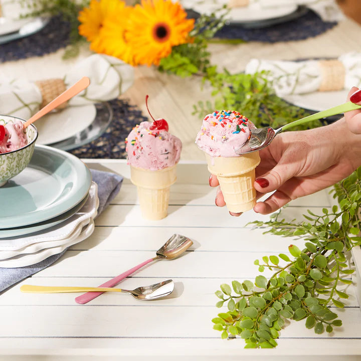 Ice Cream Spoons Set Of 4 Mixed Colors
