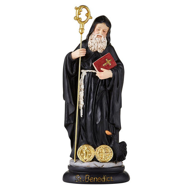 8" St. Benedict Statue