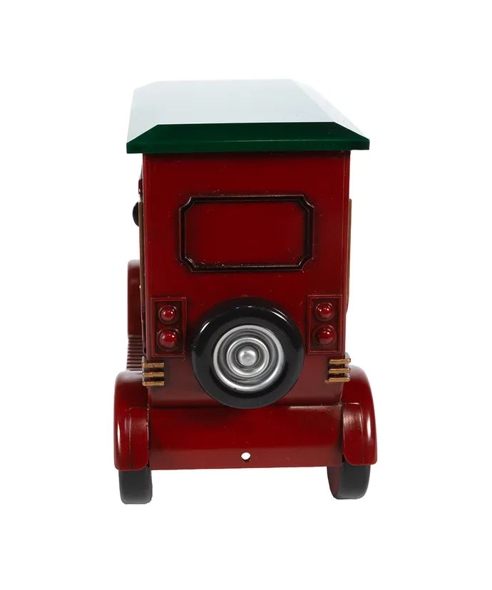 Battery Operated LED Santa Truck Water Lantern