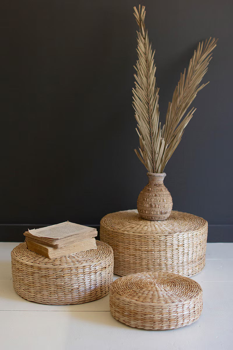 Set of 3 Tabletop Seagrass Risers