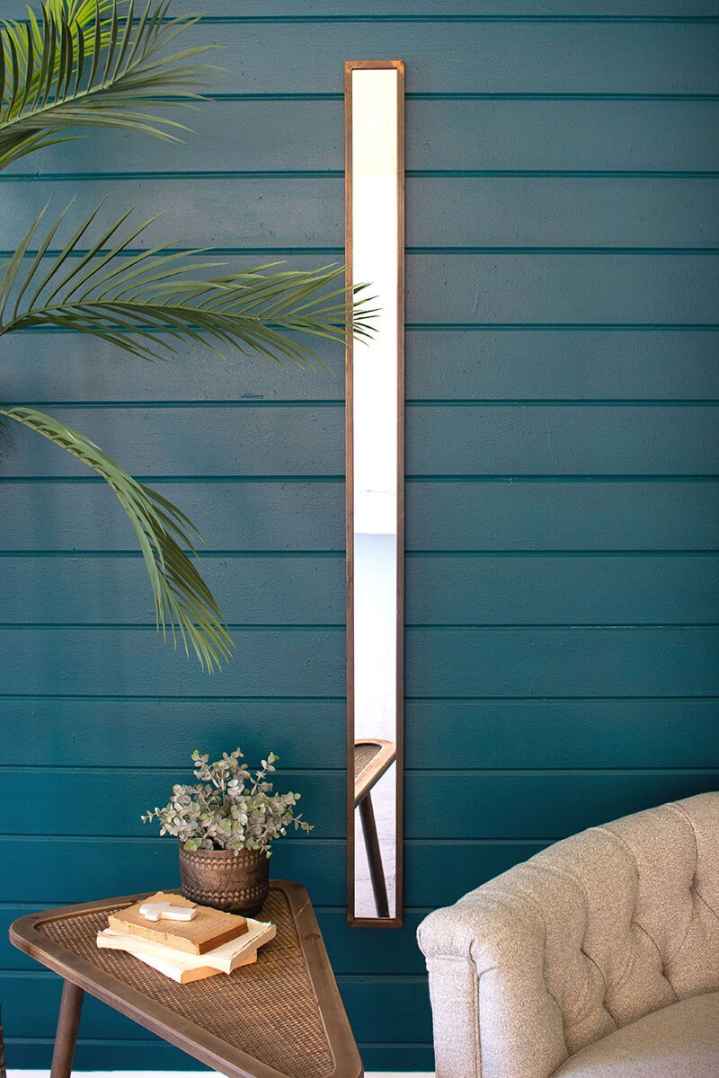 Tall Thin Wall Mirror 4" Wide
