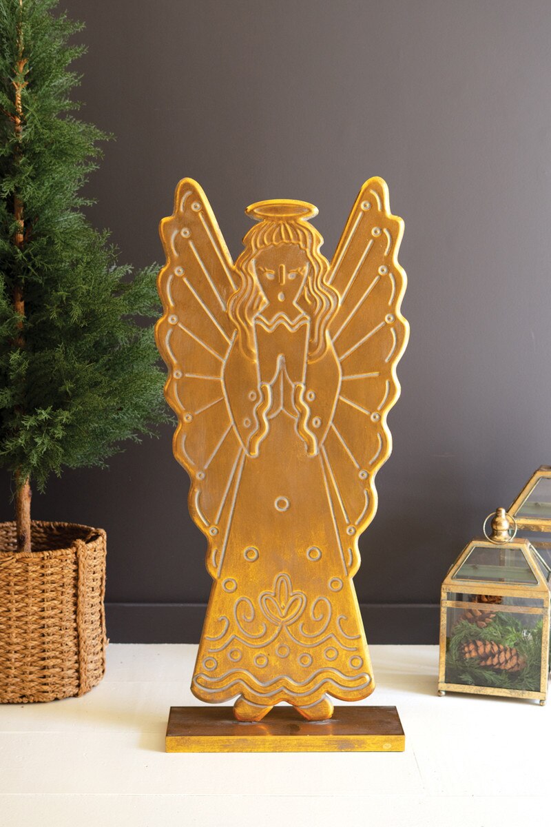 Antique Gold Metal Angel