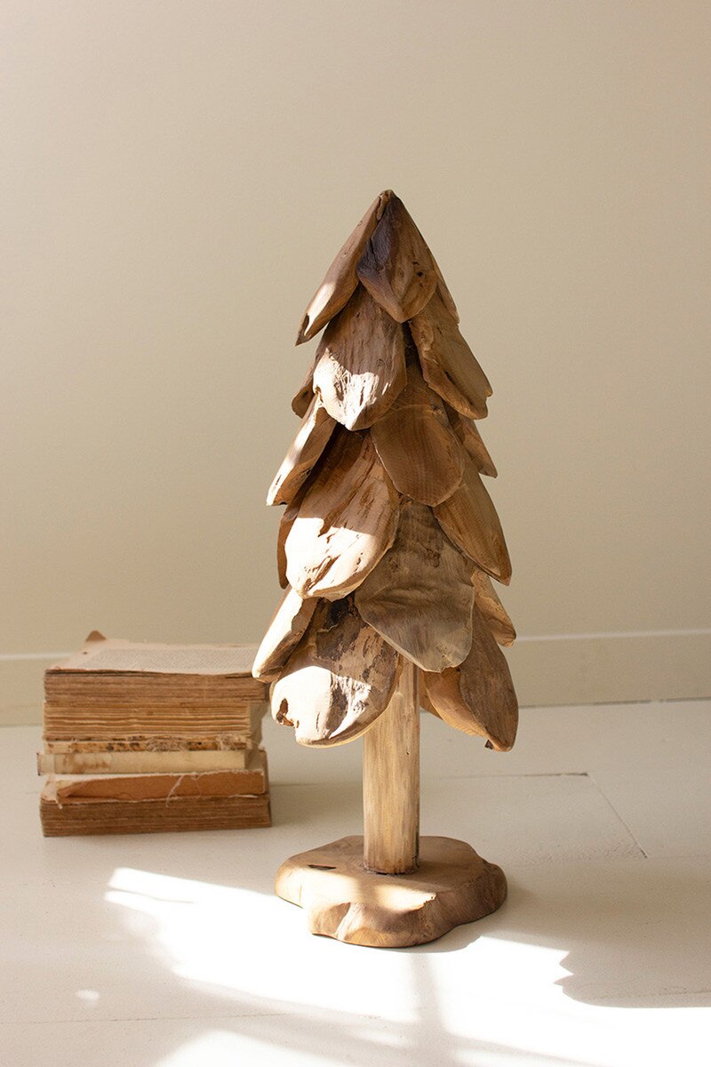 Small Rustic Teak Christmas Tree