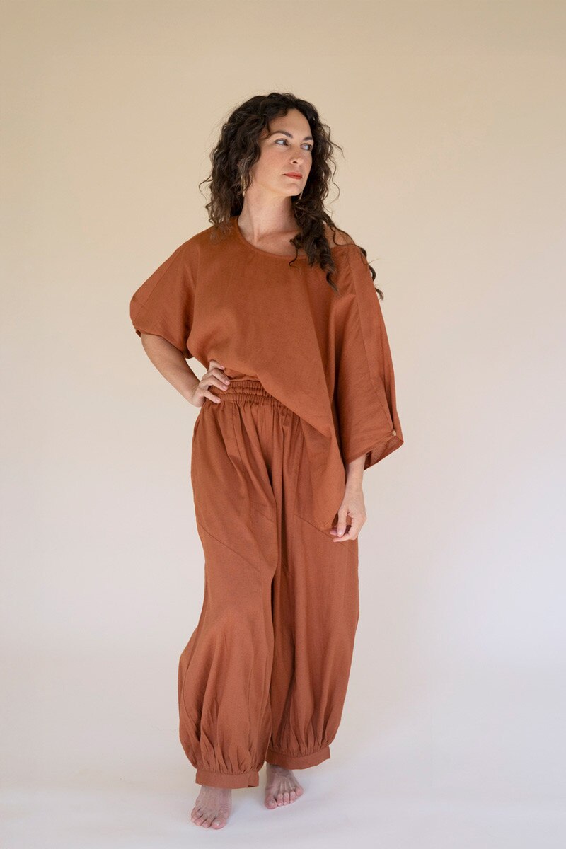 Cinnamon Drawstring Balloon Pant