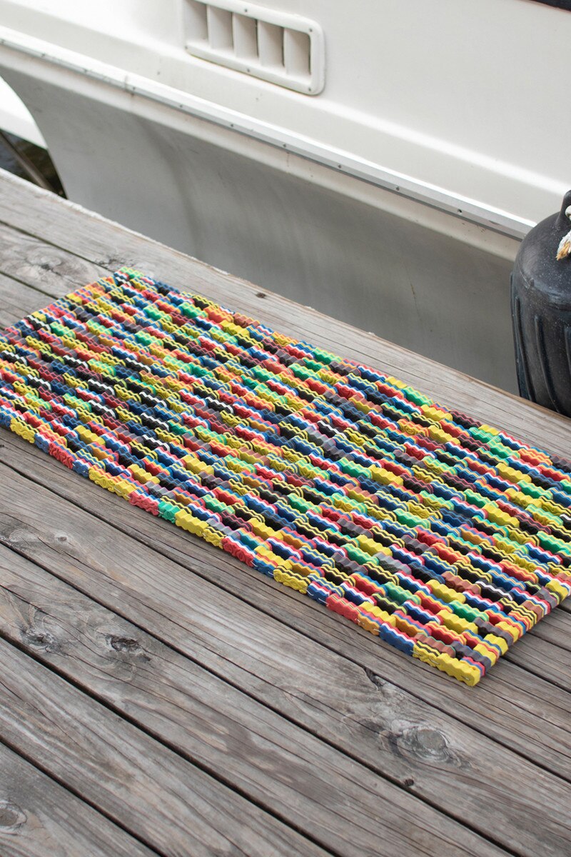 Large Recycled Flip-Flop Doormat