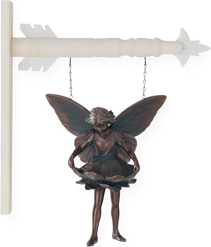 12 Inch Patina Green & Copper Resin Fairy Bird Bath Arrow Replacement