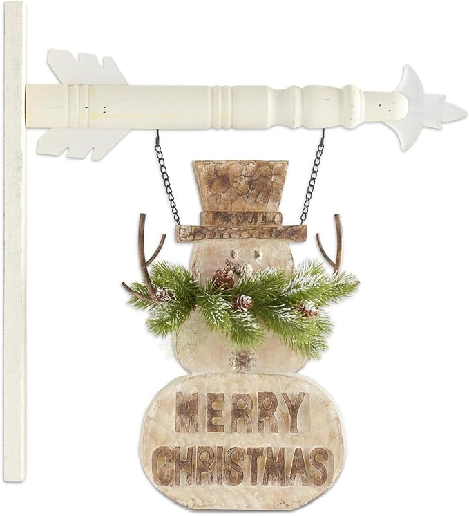 13 Inch Resin Merry Christmas Double Sided Snowman Arrow Replacemen