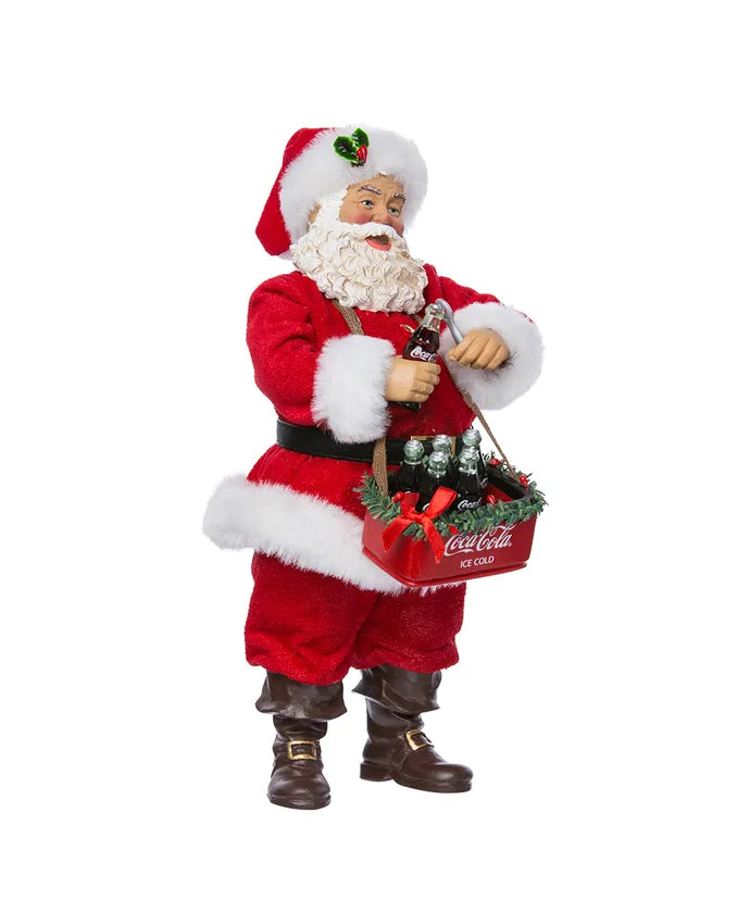 10.5" Coca-Cola Santa Opening A Coke