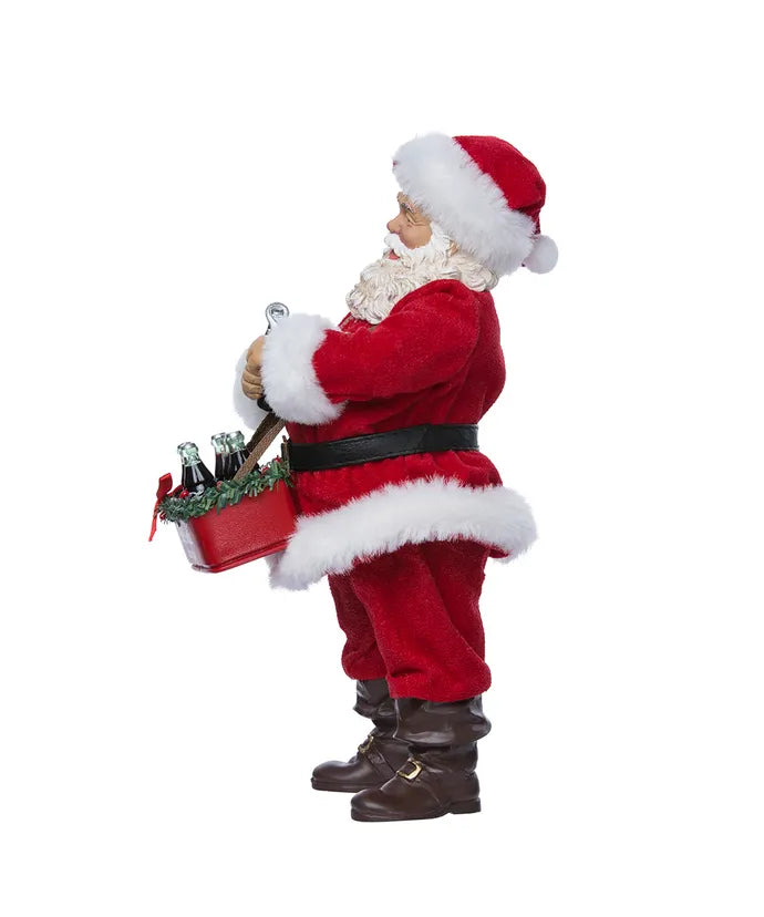 10.5" Coca-Cola Santa Opening A Coke