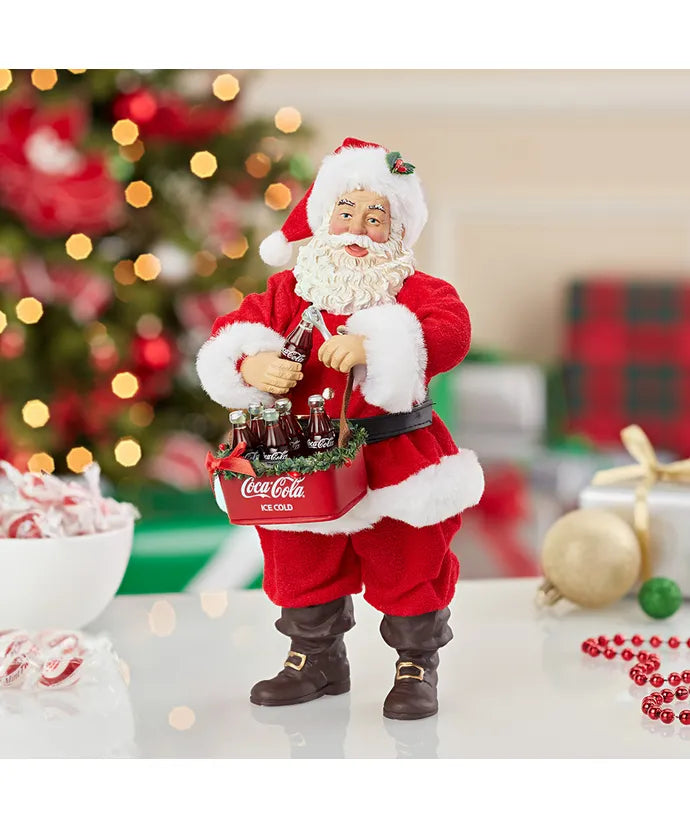 10.5" Coca-Cola Santa Opening A Coke