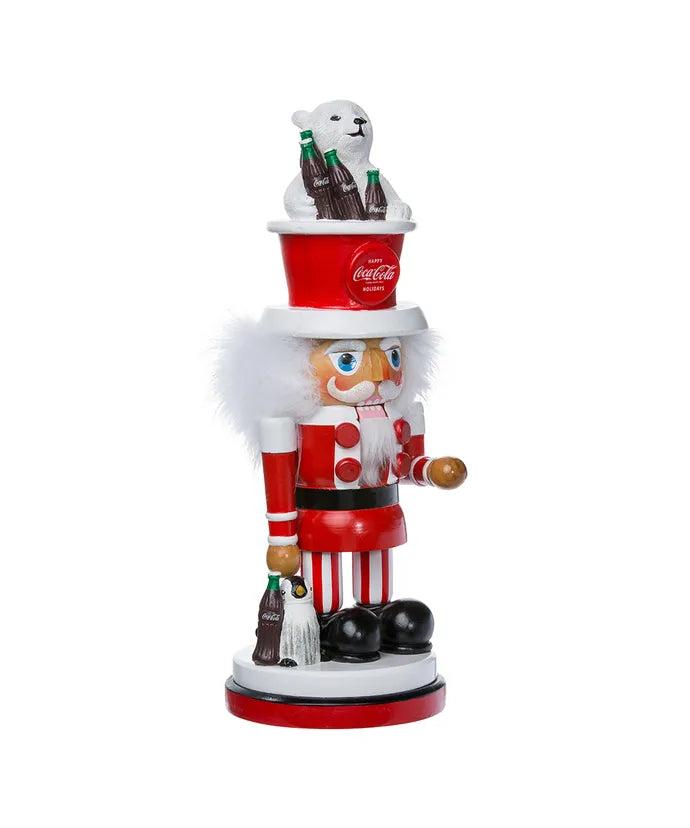15.75" Coca-Cola Polar Bear Hat Hollywood Nutcracker