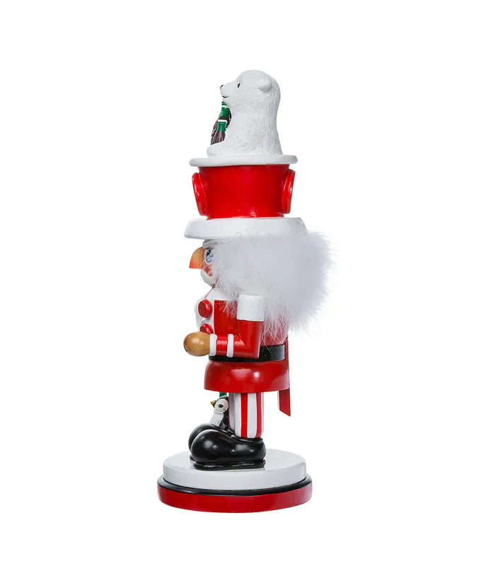 15.75" Coca-Cola Polar Bear Hat Hollywood Nutcracker