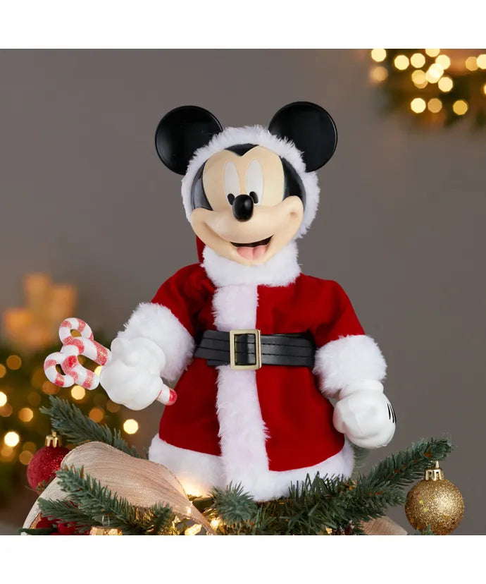 10" Un-Lit Disney Mickey Mouse With Bendable Arms Treetop